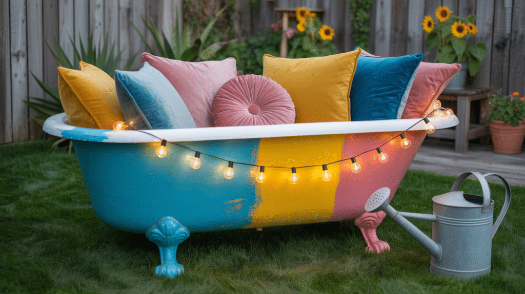 Upcycled Bathtub Sofas