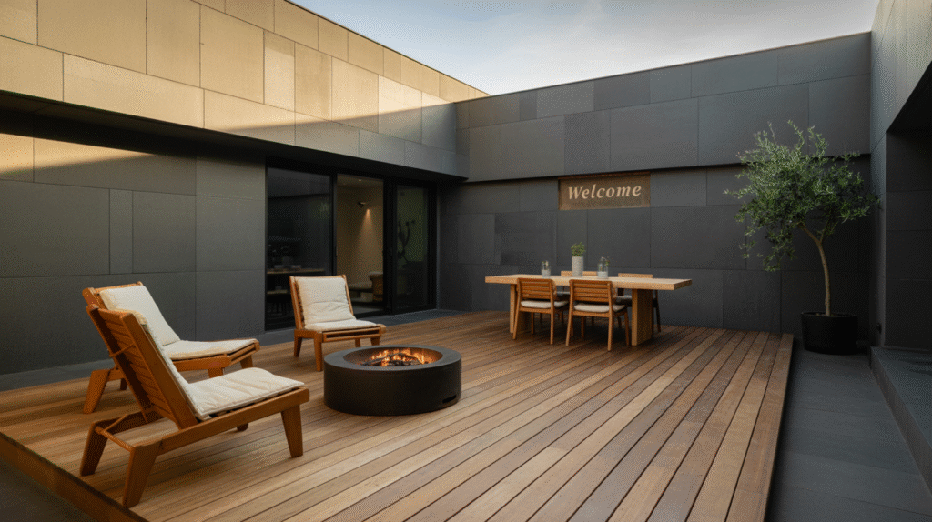 Wooden Decking for Warmth