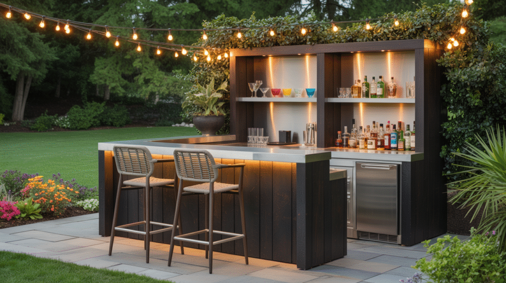 Outdoor Bar for Entertaining