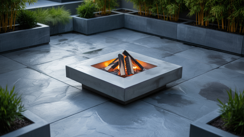 Modern Concrete Backyard Design