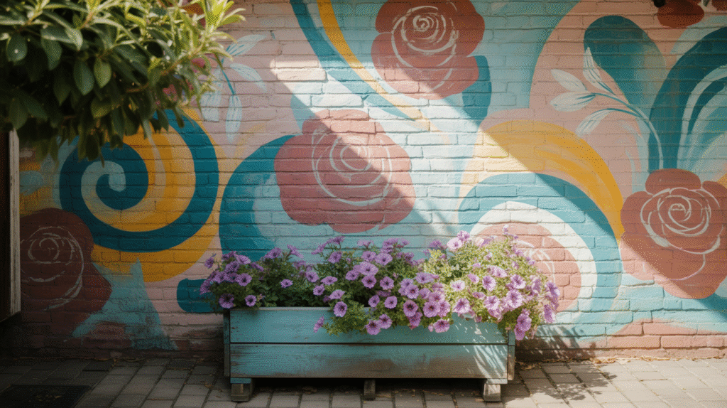 Artistic Backyard Mural