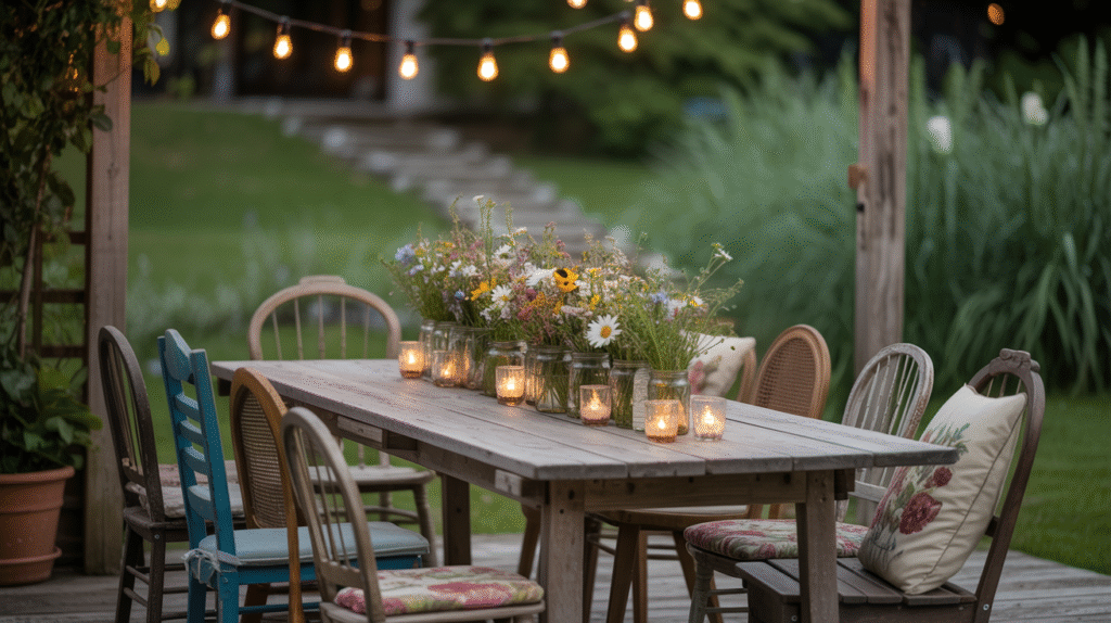 Rustic Outdoor Dining Space
