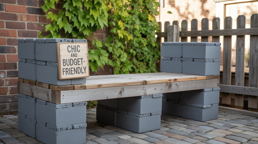 DIY Cinder Block Bench