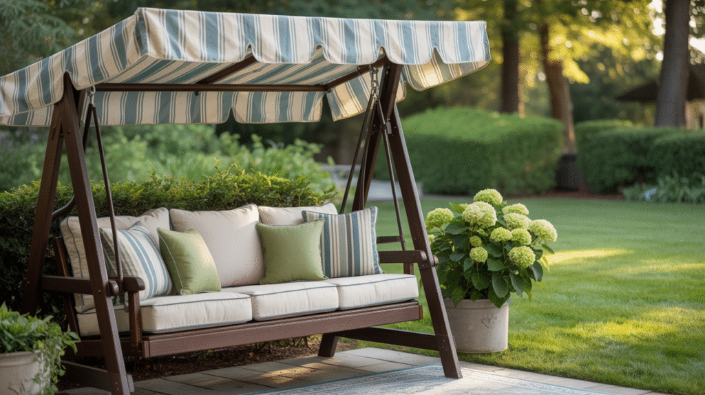 Swing Bench with Canopy