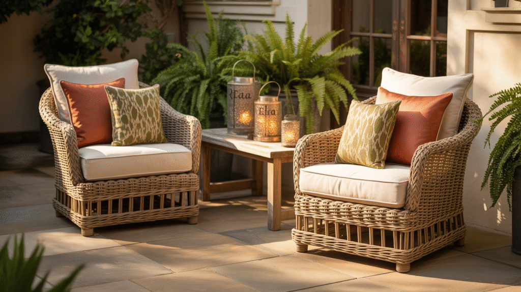 Woven Rattan Chairs