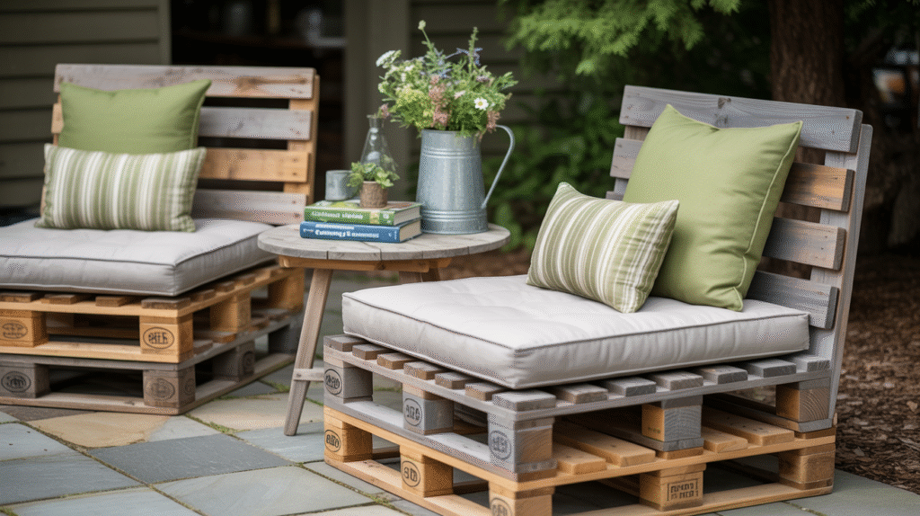 DIY Pallet Lounge Chairs