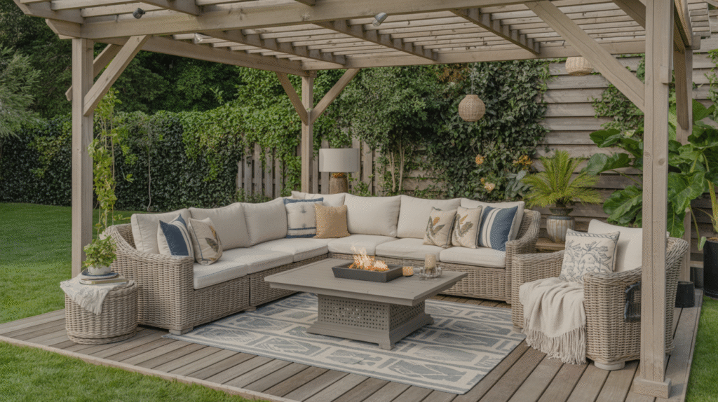 Create a Cozy Outdoor Living Room
