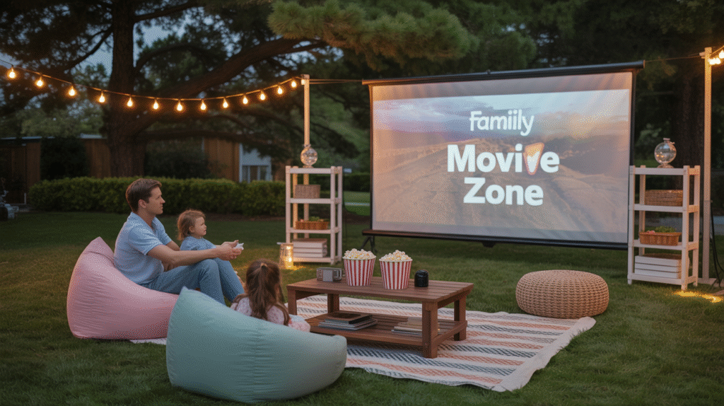 Set Up an Outdoor Movie Zone