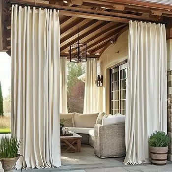 fabric tension rod privacy screen