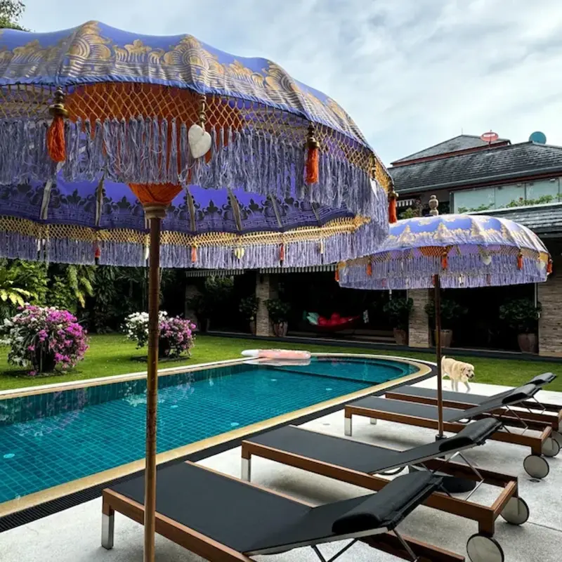 Balinese & Bohemian Umbrellas For a Whimsical Retreat
