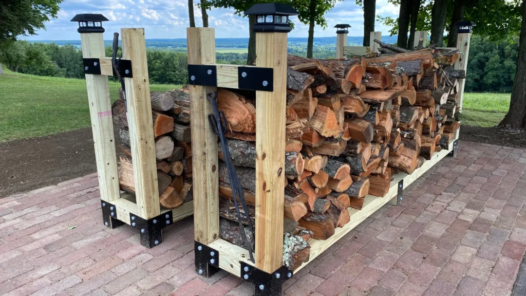 Build Firewood Rack Bracket Kit