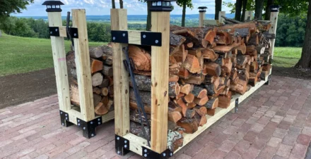 Build Firewood Rack Bracket Kit