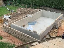 Building the Concrete Floor and Walls