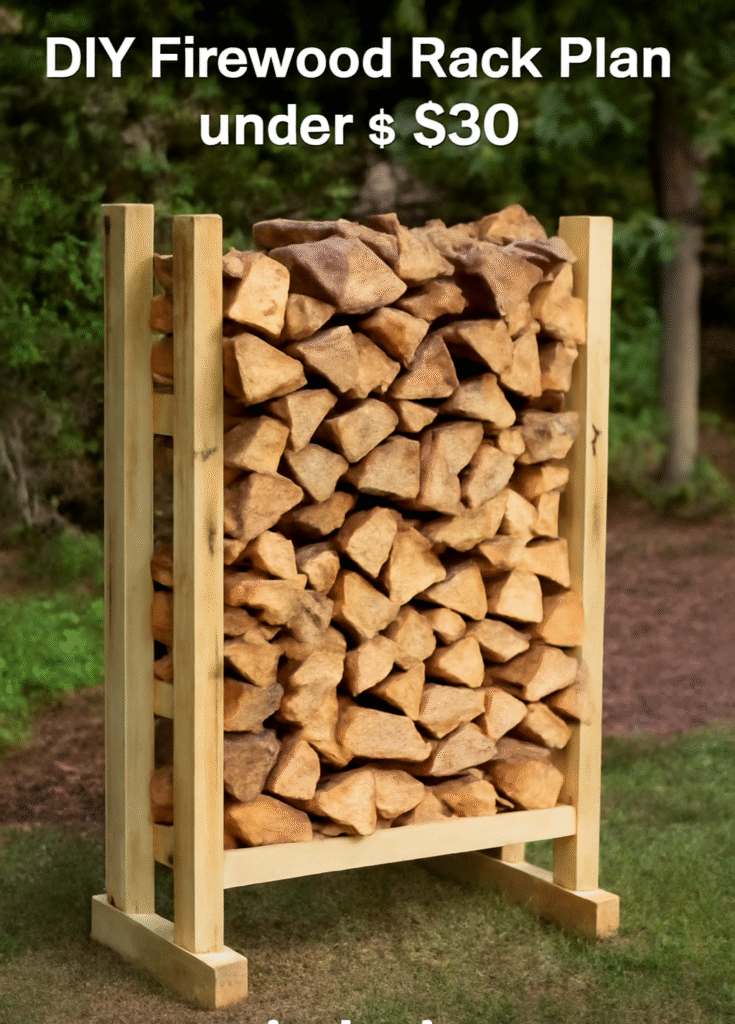 DIY Firewood Rack Plan Under $30
