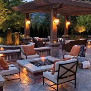 Fireplace in the Corner of Your Patio