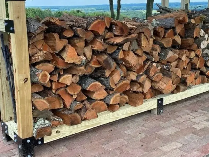 Firewood Rack DIY Bracket Kit – Adjustable to Any Length