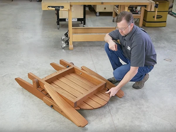 Folding Wood Adirondack Chair DIY Assembly Kit