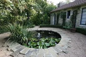 Koi Pond with Metal Gazing Balls