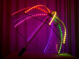 LED-Strip Umbrella Day-to-Night Delight