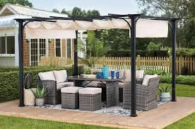 Pergola with Retractable Canopy
