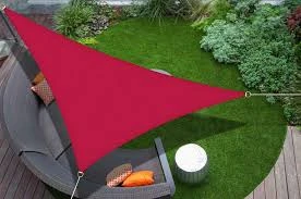 Red Triangle Sun Shade Sail Bold & Geometric