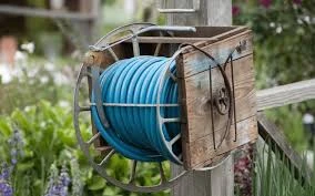 Repurposed Tire Hose Holder