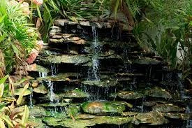 Rocking Chair and Waterfalls Koi Pond