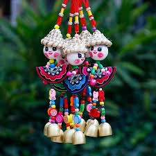 Scarecrow with CD Wind Chimes