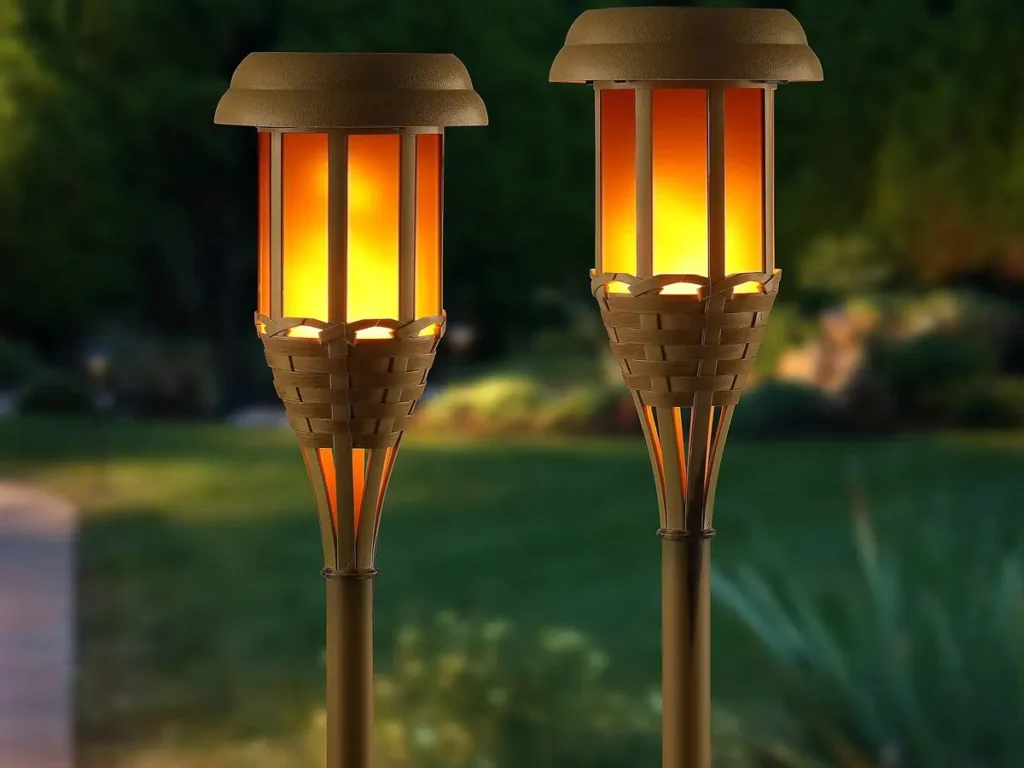 Sculptural Outdoor Torch Lights