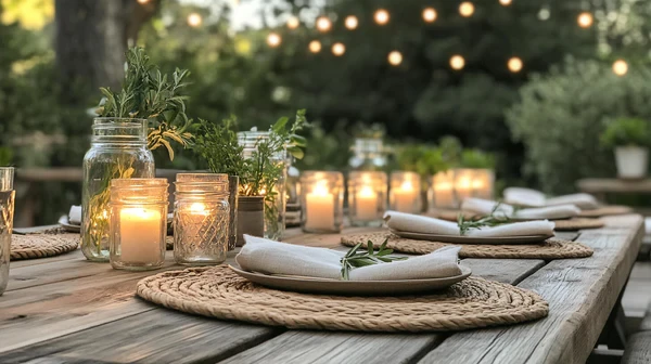 Setting the Outdoor Table for Your Fall Garden Party