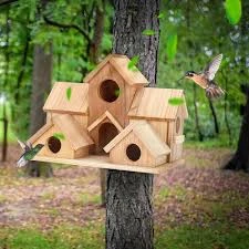 Spacious Wooden Birdhouse Plan