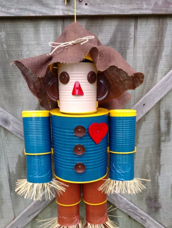 Tin Can Rattler Scarecrow