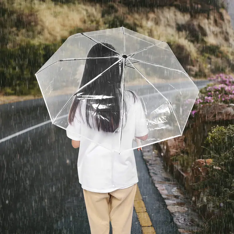 Transparent Dome Umbrella Light & Airy