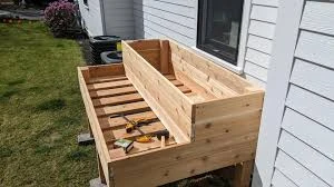 Two Tiers Cedar Raised Garden Bed