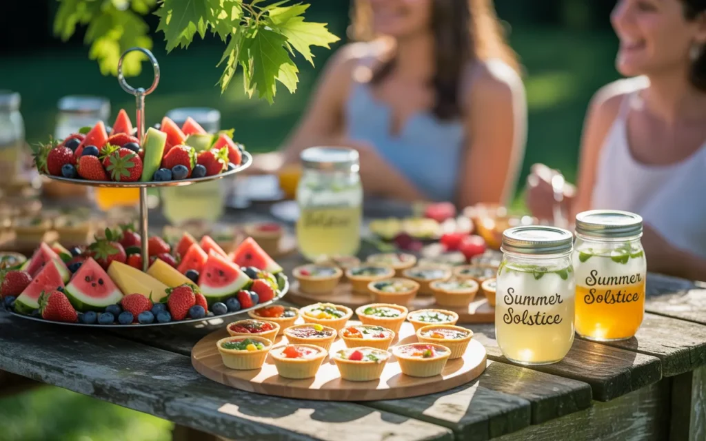 Summer Solstice Party appetizers