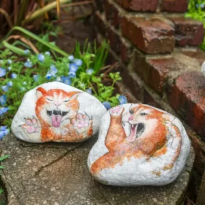50 Best Painted Cat Rocks Ideas and Images