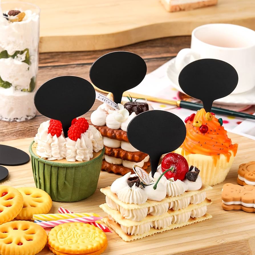 Acrylic Cheese Markers with Decorative Tags