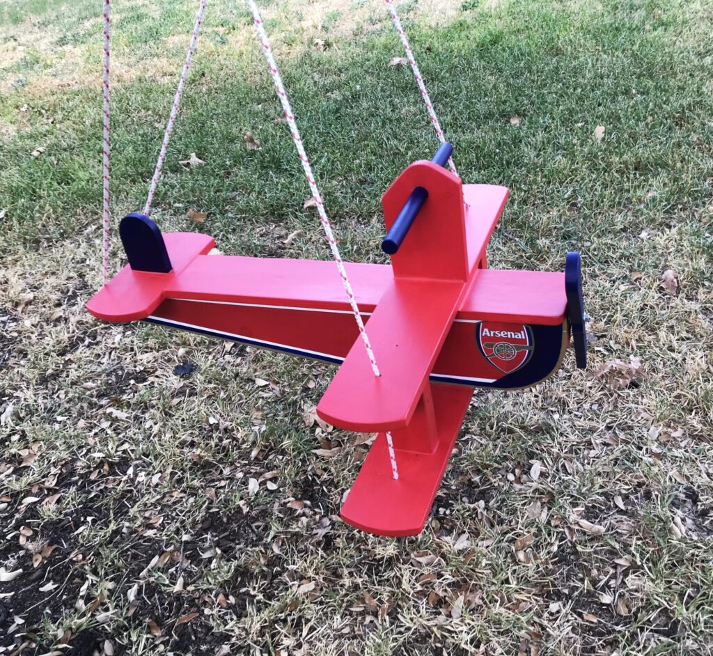 Adorable DIY Airplane Swing