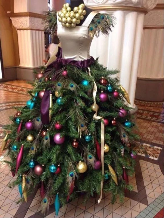 Alternative Black Mannequin Christmas Tree