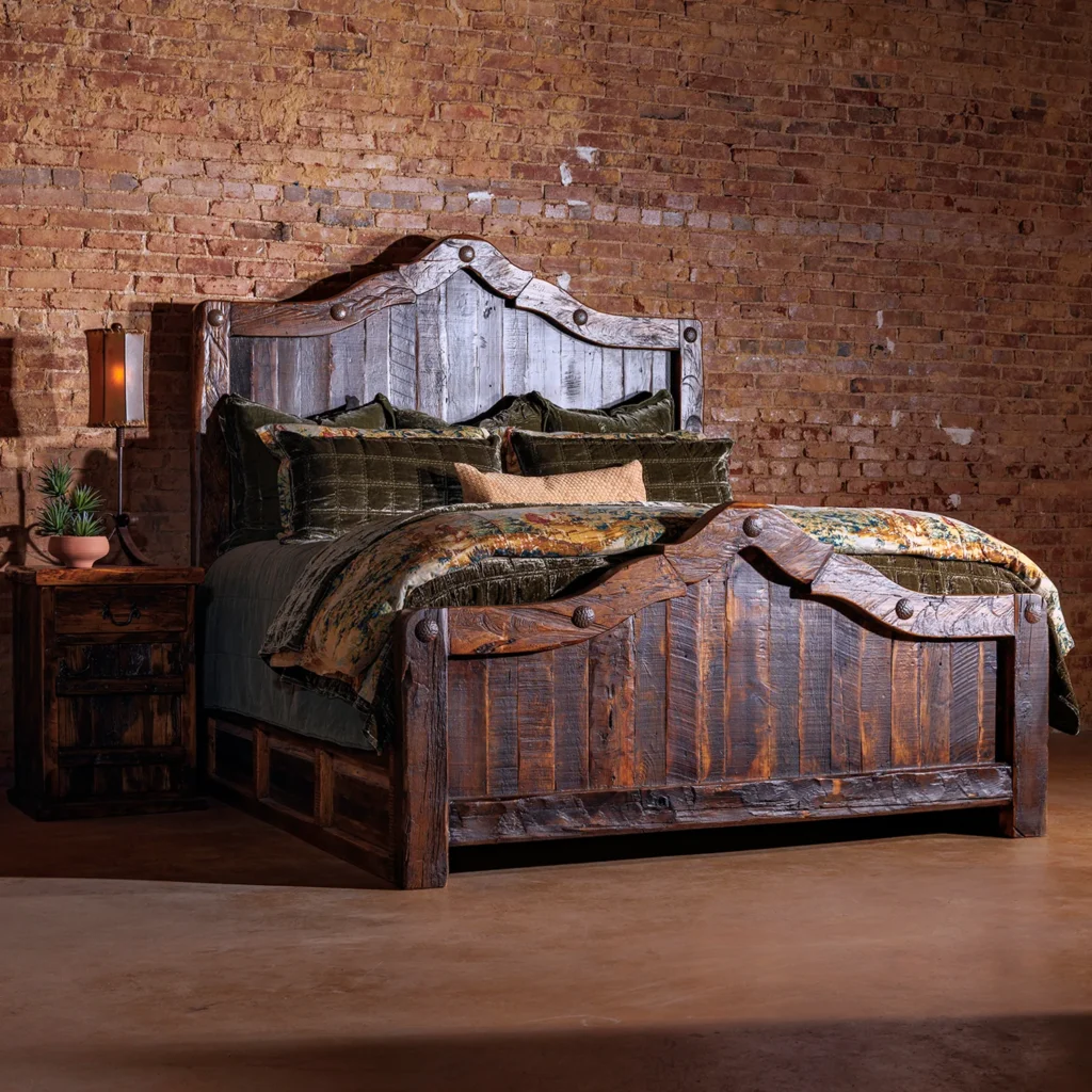Barnwood-Inspired Headboard