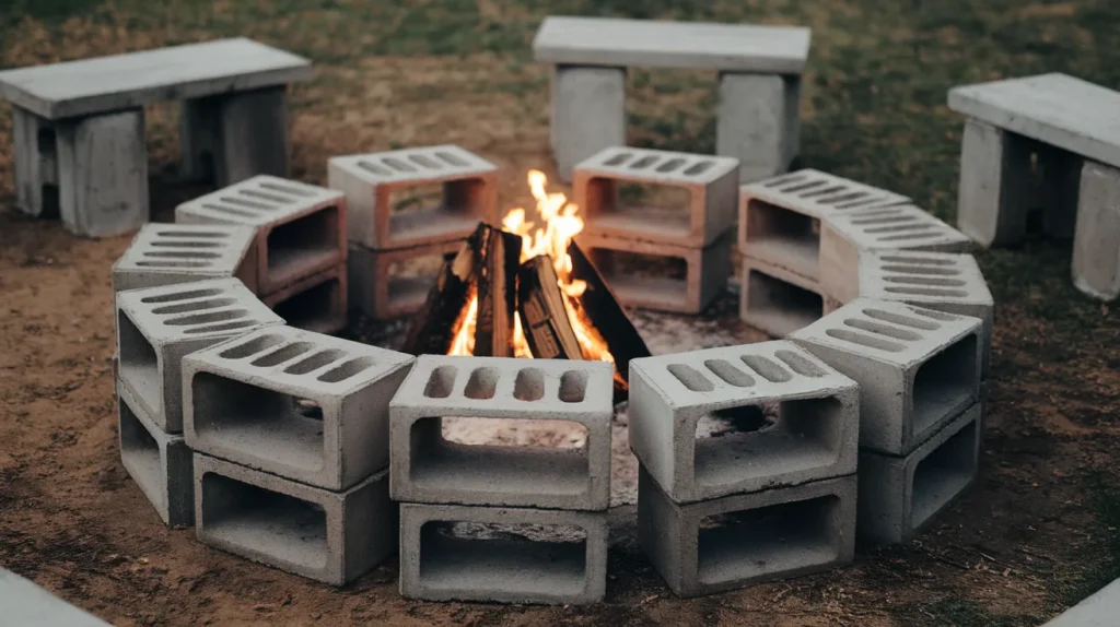  Budget-Friendly $50 Cinder Block Fire Pit