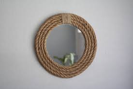 Burlap and Rope-Wrapped Mirrors