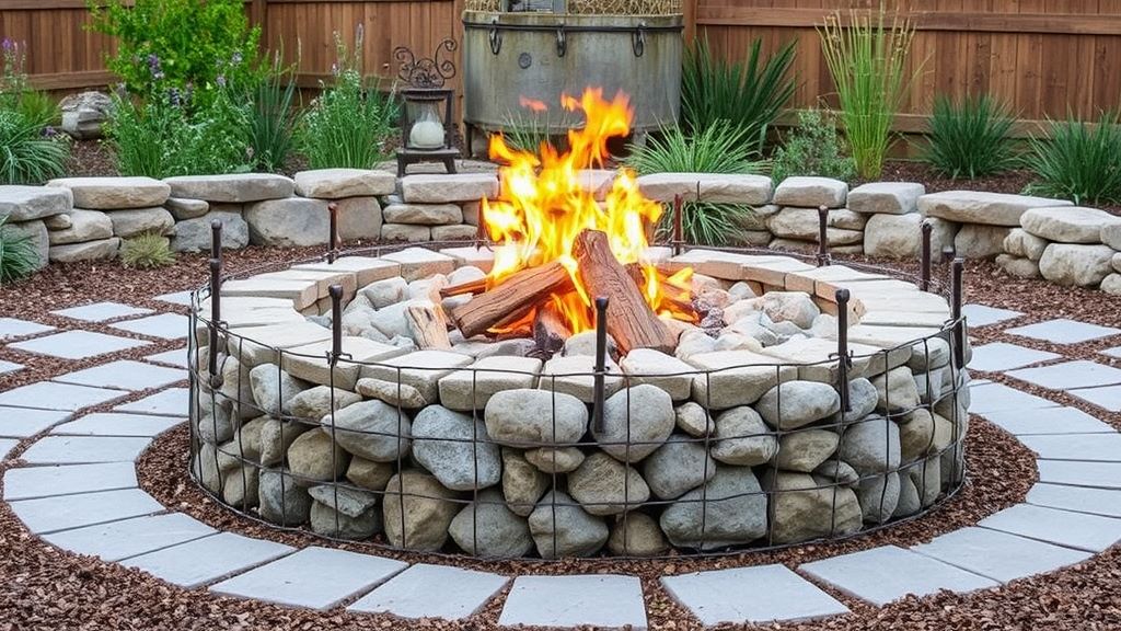 Classic Round Brick Fire Pit Inspirations