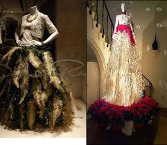 Corset and Garlands Mannequin Tree