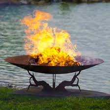 Customized Fire Pit Bowl: Tribal and Bohemian Flare