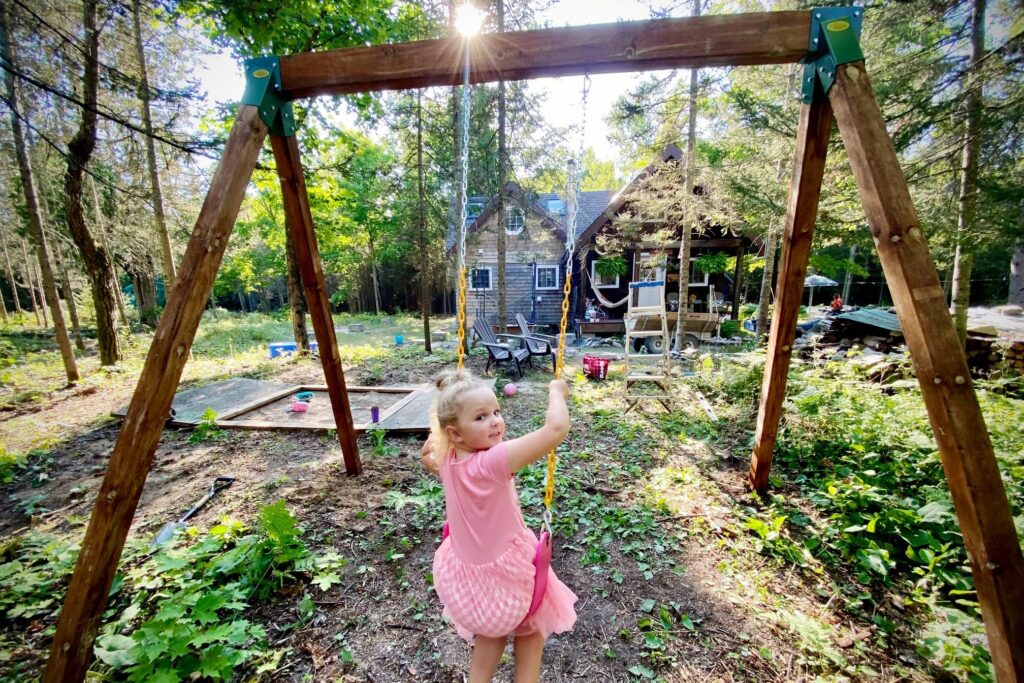 DIY Ladder Seat Swing