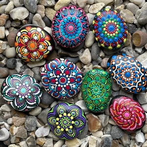 DIY Painted Rock Pendants