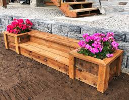 DIY Planter Bench with Steps