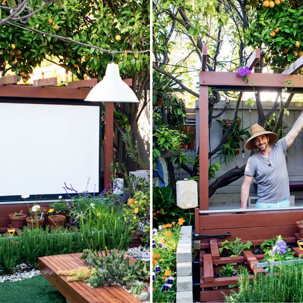Easy to Make Outdoor Theater Screen