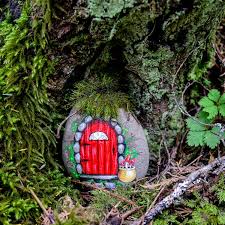 Fairy Cottage Painted Rock